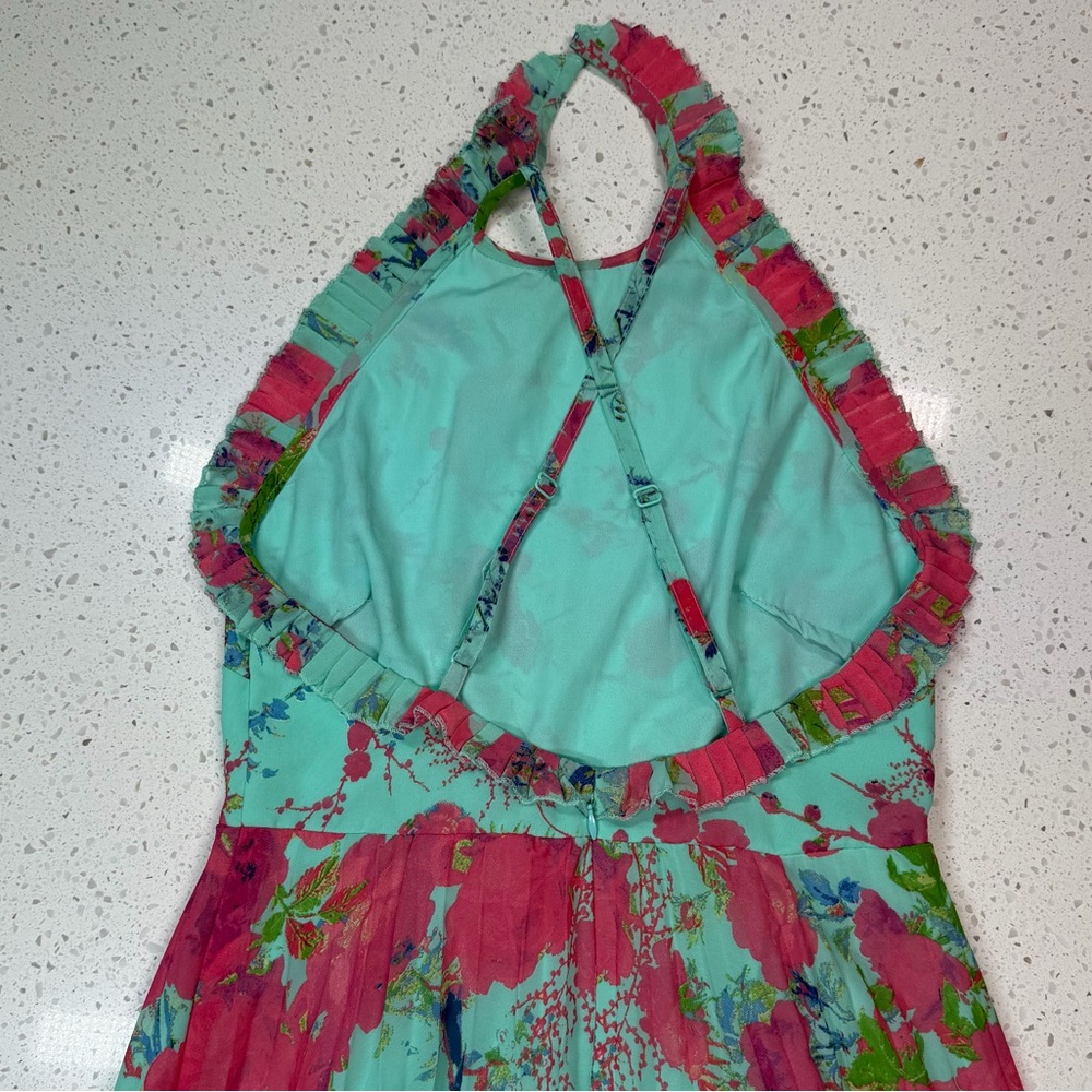 ASOS Teal and Pink Floral Garment - Picture 5 of 12
